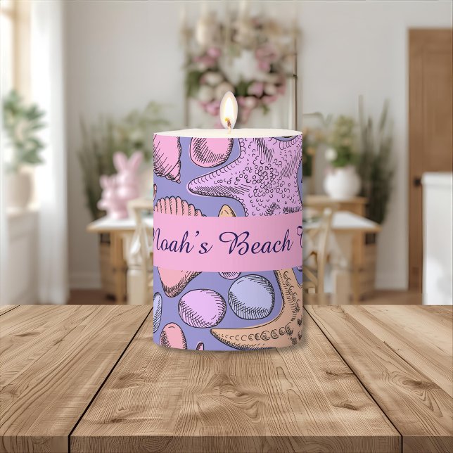 Lavender Seashell Personalized Coffee Mug (Creator Uploaded)