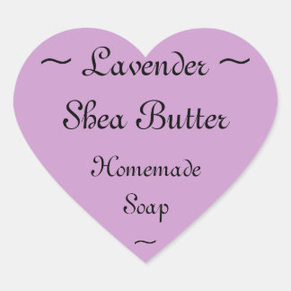 Lavender Shea Butter Soap Label