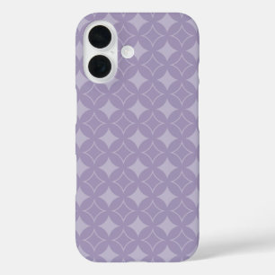Lavender shippo pattern iPhone 16 case