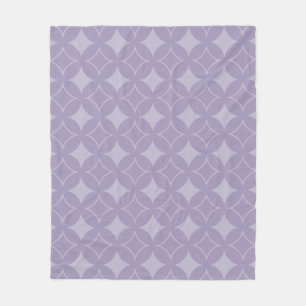 Lavender shippo pattern fleece blanket