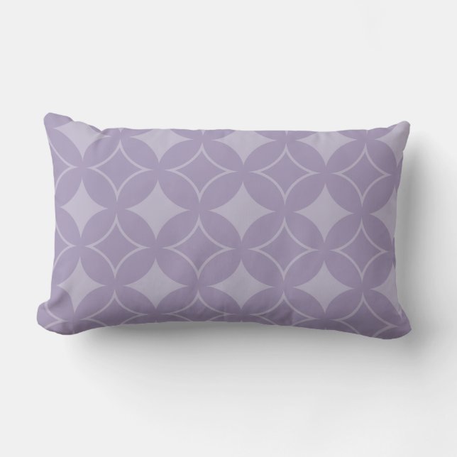 Lavender shippo pattern lumbar cushion (Front)