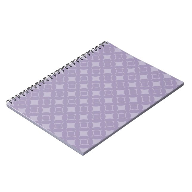 Lavender shippo pattern notebook (Left Side)