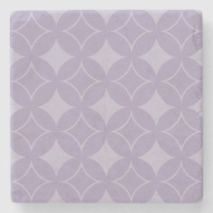 Lavender shippo pattern stone coaster