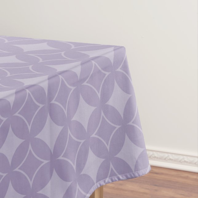 Lavender shippo pattern tablecloth (In Situ)