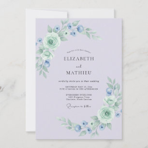 Lavender Silken Spring Wedding Invitation
