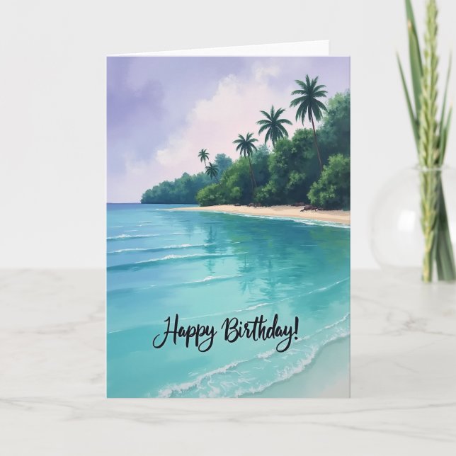 Lavender Sky Birthday Card (Front)