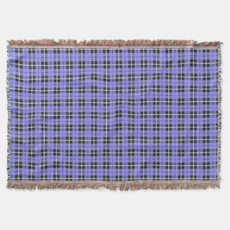 lavender sky light blue white/black stripe throw blanket