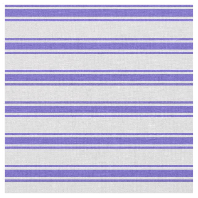 Lavender & Slate Blue Coloured Lines Pattern Fabric (Close Up)