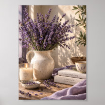 Lavender Slow Living Wall Art | Cottagecore Botani