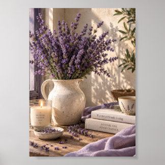 Lavender Slow Living Wall Art | Cottagecore Botani