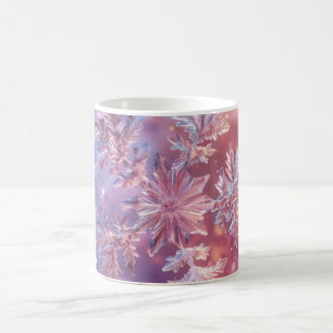 Lavender Snowflakes Christmas Coffee Mug