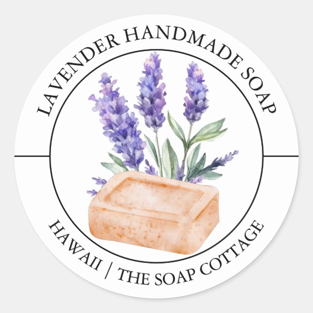 Lavender Soap label (Front)