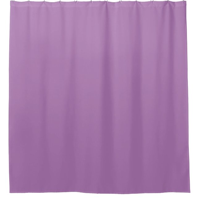Lavender Solid Colour Text Photo Create Your Own Shower Curtain (Front)
