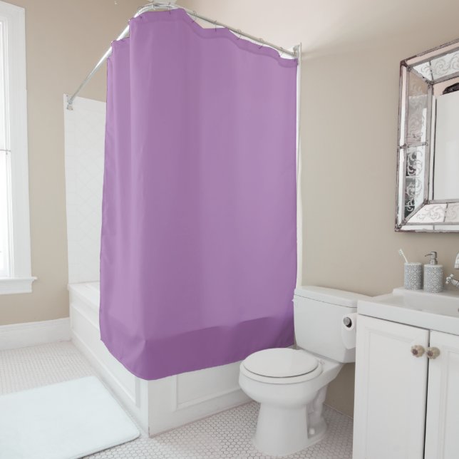 Lavender : Solid Uniform Colour Shower Curtain (In Situ)