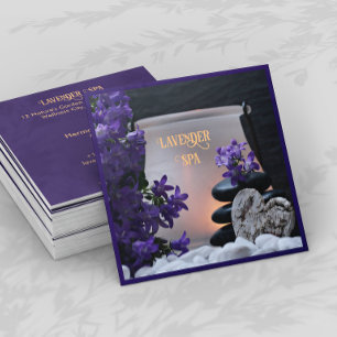 Lavender Spa Square Business Card