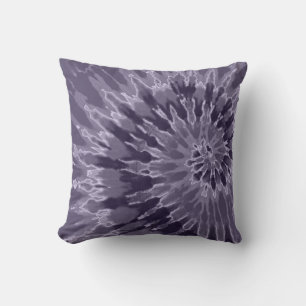 Lavender Spiral Tie Dye Pillow