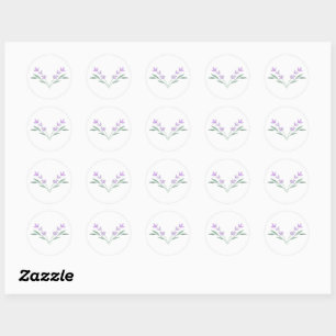 Lavender Sprig Envelope Seals