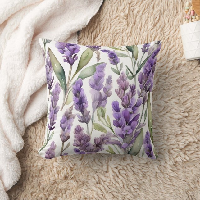 Lavender Sprigs Cushion (Blanket)