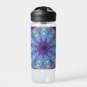 Lavender Starburst Mandala Water Bottle