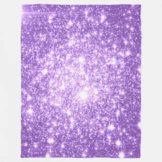 Lavender Stars Fleece Blanket