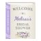 Lavender Storybook Cover Bridal Shower Welcome