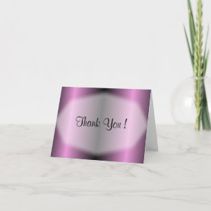 Lavender Stripe Thank You Card
