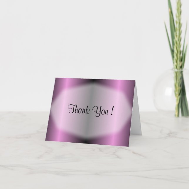Lavender Stripe Thank You Card (Front)