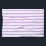 Lavender Striped Tea Towel<br><div class="desc">Pastel purple and white stripes</div>