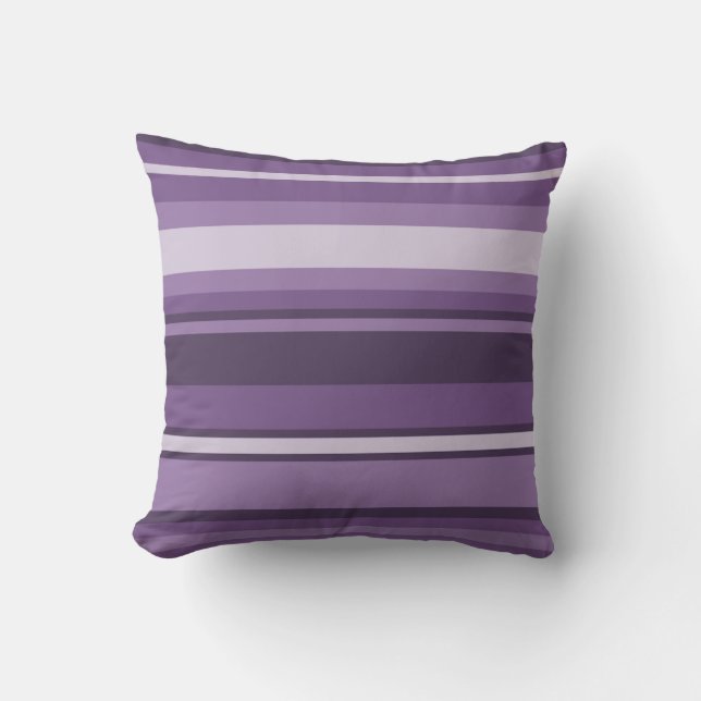 Lavender stripes cushion (Front)