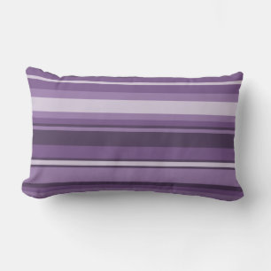 Lavender stripes lumbar cushion