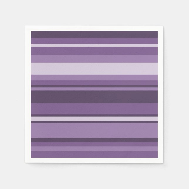 Lavender stripes napkin (Front)