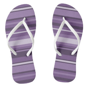 Lavender stripes thongs