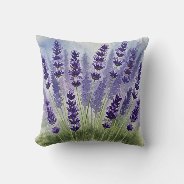 Lavender Summer Pillow (Front)