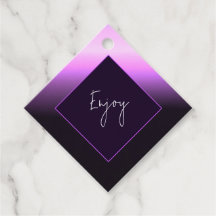 Lavender Sunset Favour Tag