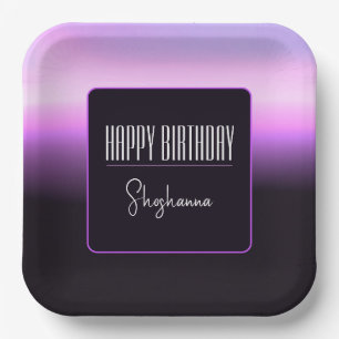 Lavender Sunset Paper Plate