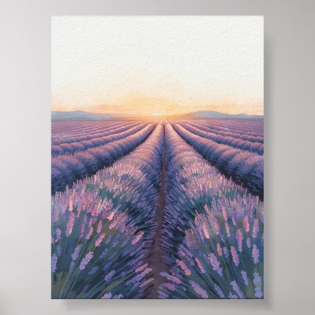 Lavender Sunset Poster (Front)
