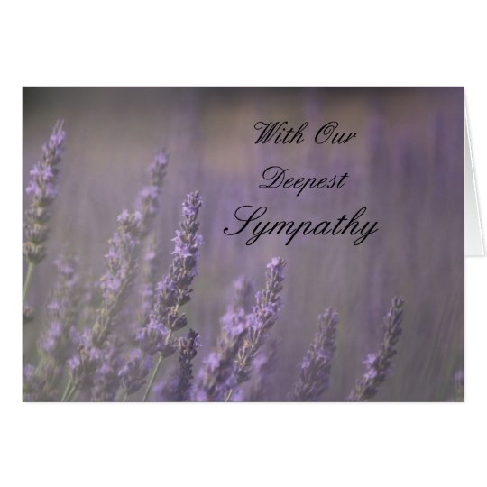Lavender Sympathy Card
