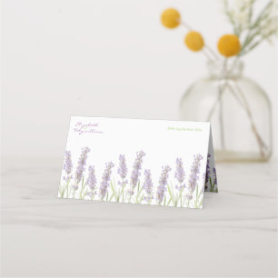 Lavender Table Place Card or Escort Card