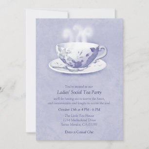 Lavender Tea Party Invitation