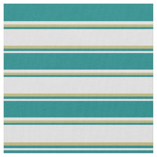 Lavender, Teal, and Dark Khaki Pattern Fabric (Close Up)