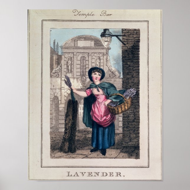 Lavender, Temple Bar, from 'Cries of London' Poster (Front)
