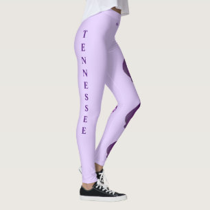 Lavender Tennessee Iris State Flower Leggings