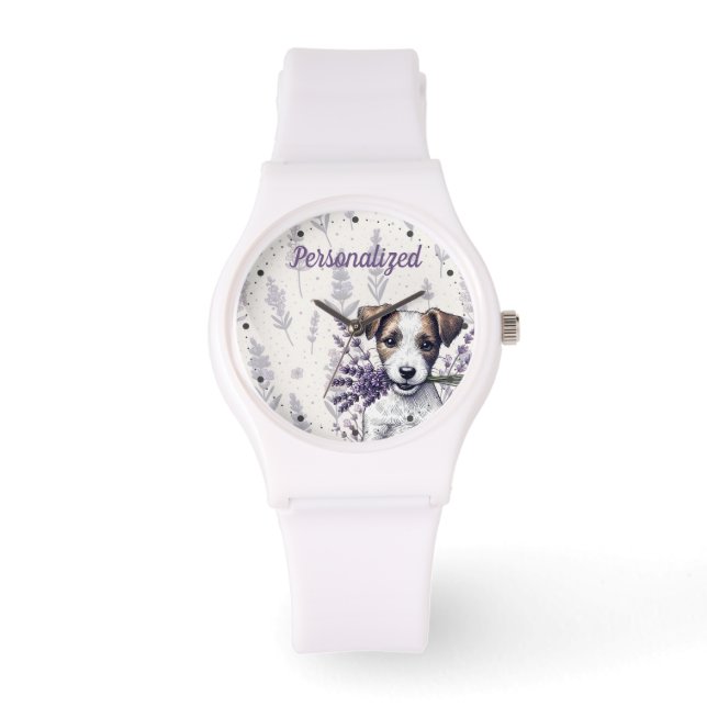 Lavender Terrier Love Watch (Front)