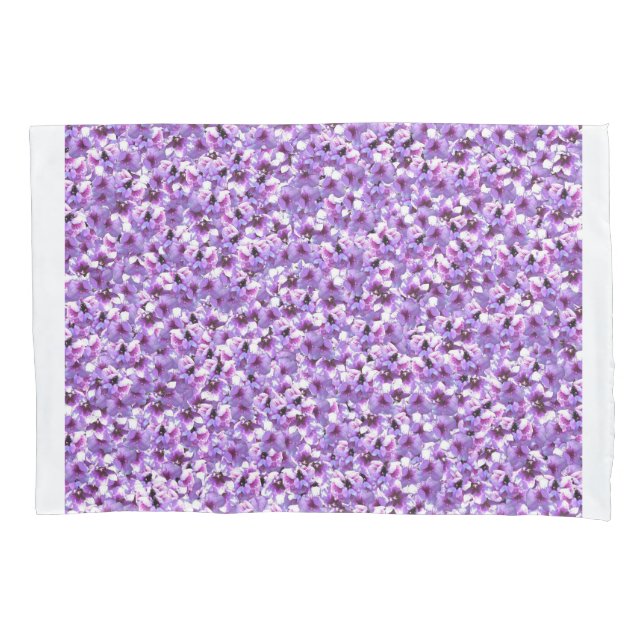  Lavender Textured Floral Pillow Case (Front)