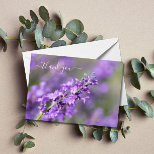 Lavender Thank You Note Card
