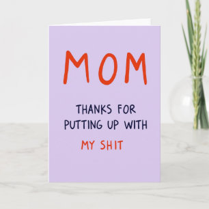 Lavender Thanks Mom Card