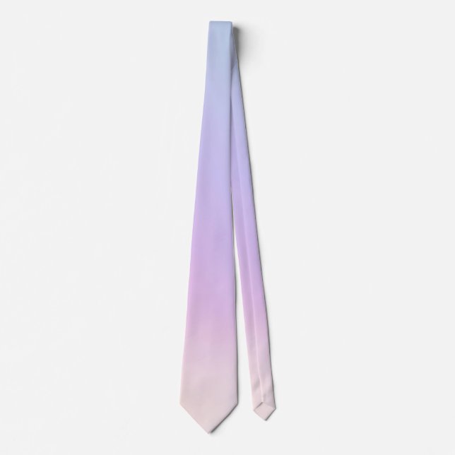 Lavender to Blush Pink Gradient Necktie Soft Paste (Front)