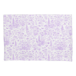 Lavender Toile Pillowcase