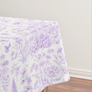 Lavender Toile Tablecloth