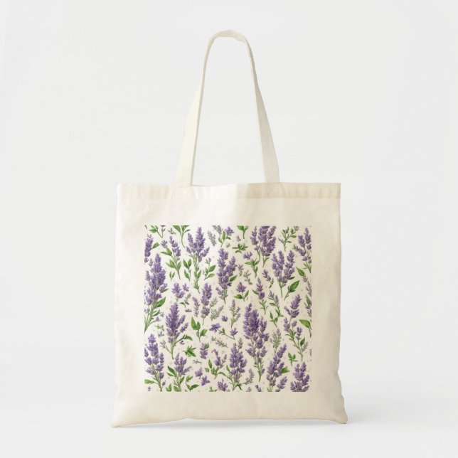 (Lavender) Tote Bag (Front)